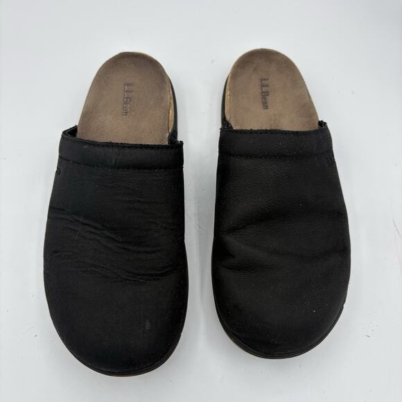 L.L. Bean Clogs Womens Size 6 Black Mule Slip On D - Picture 4 of 10